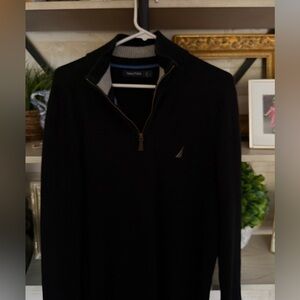 Nautica Black Zip Up Pullover